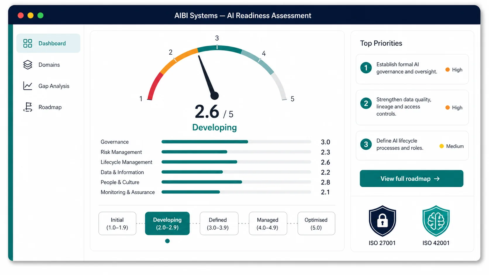 Toolkit 1 - AI Readiness Assessment mockup